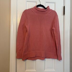 J. Crew Women's 1988 Rollneck™ Sweater in Cotton Rose Pink - M